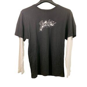 Fender Rock & Roll Lifestyle Men's Long Sleeve T-Shirt XL Black/White 100% Cotto